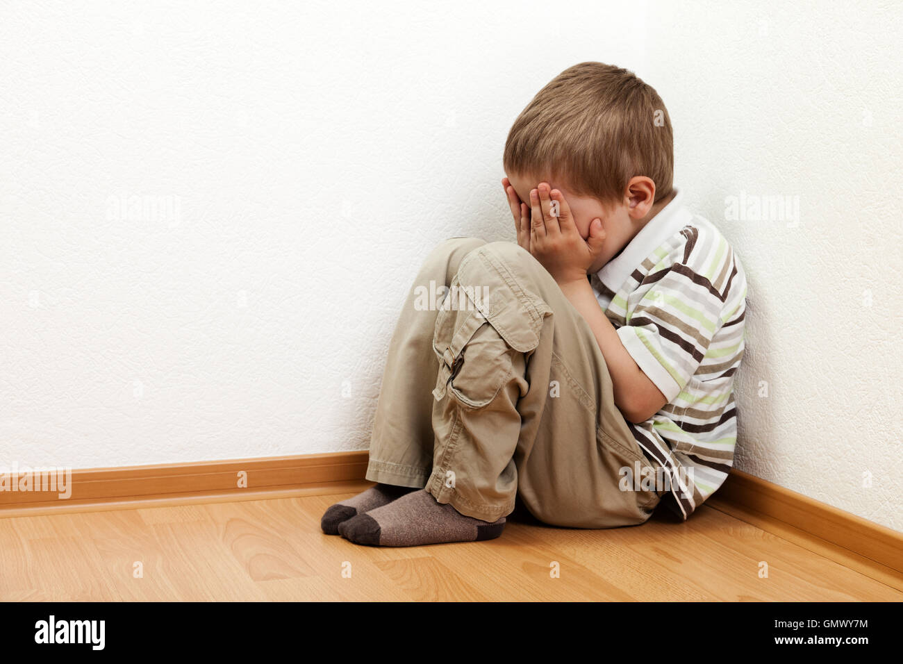 Child punishment Stock Photo