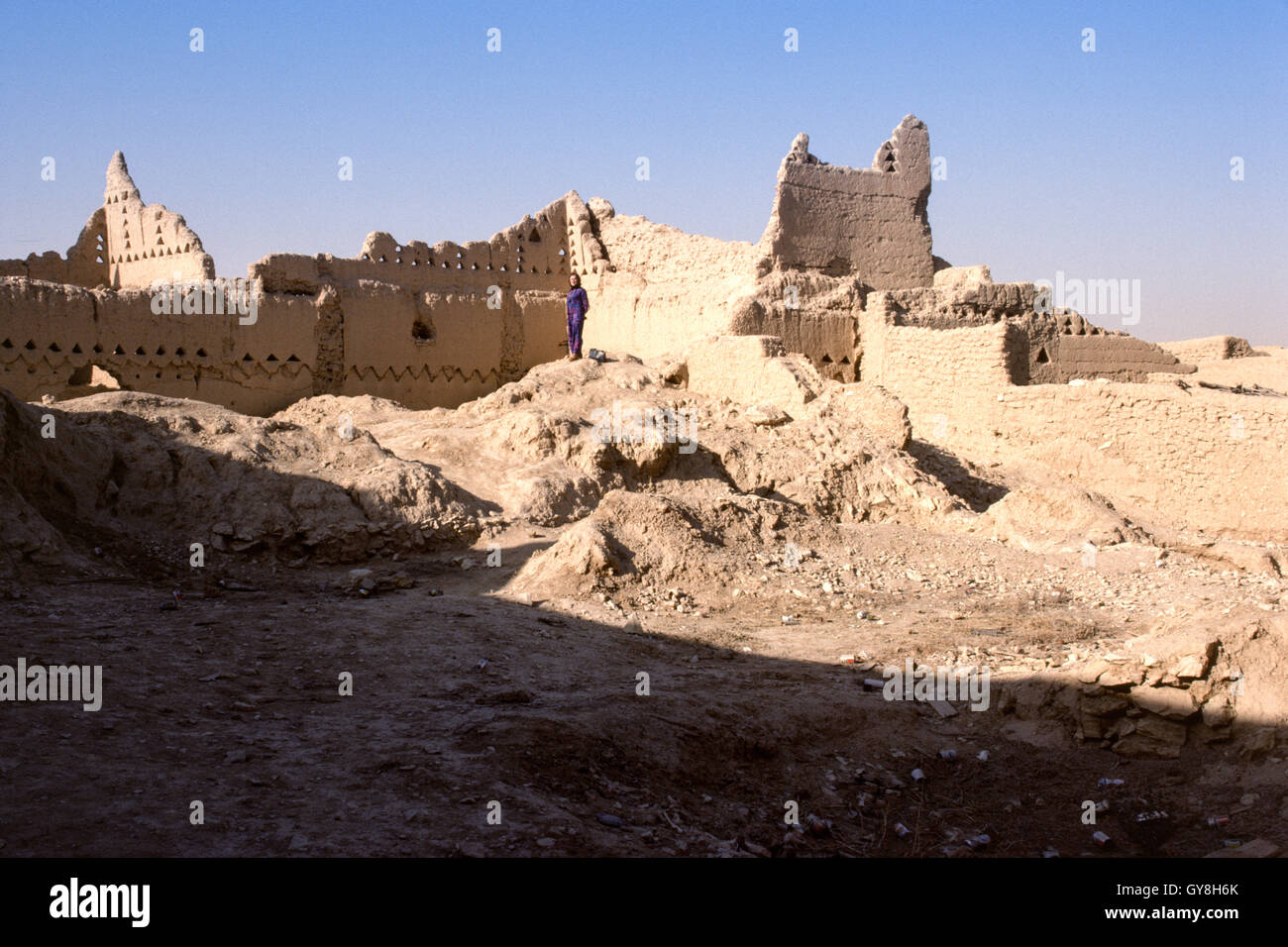 Ruins of an ancient town to the west of Yanbu, Saudi Arabia Stock Photo