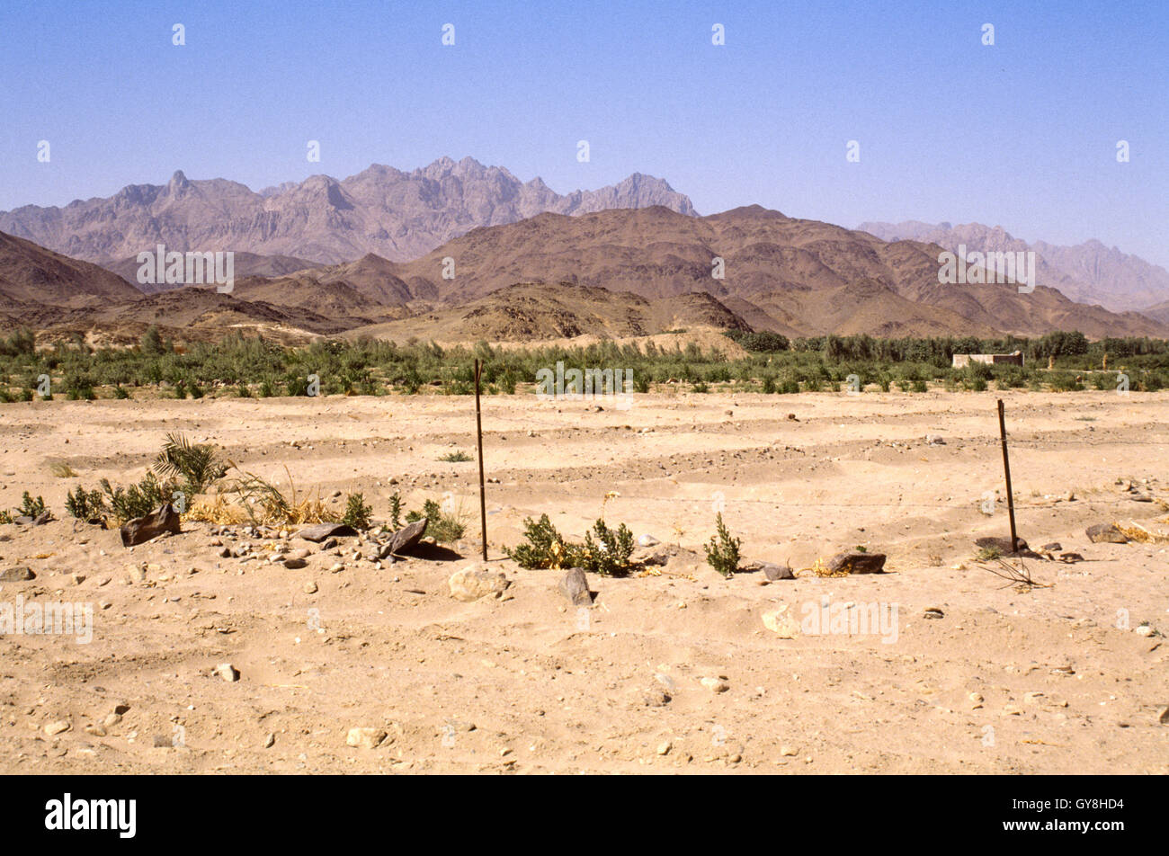 Ruins of an ancient town to the west of Yanbu, Saudi Arabia Stock Photo