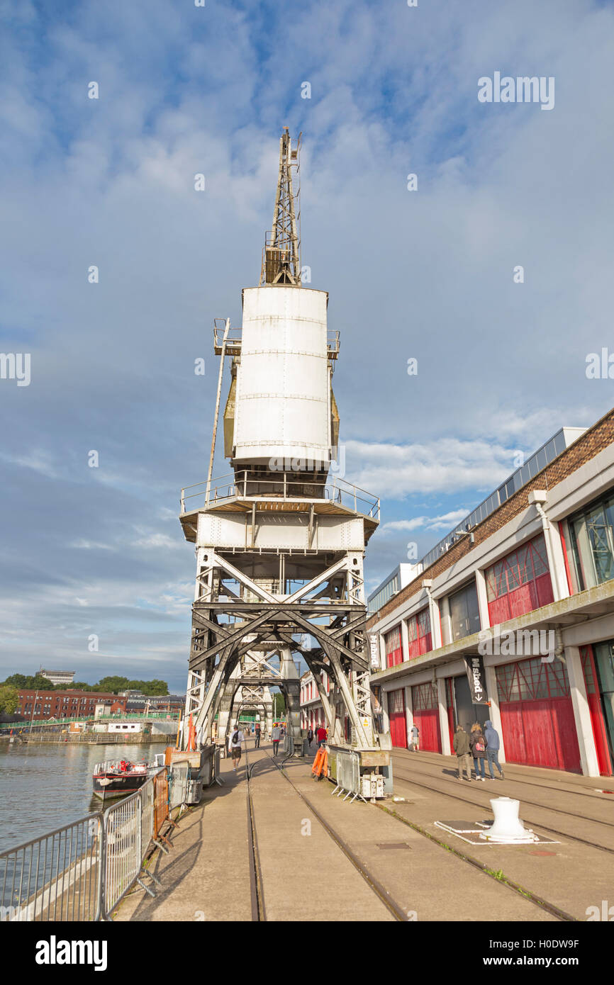 Historic Bristol City Harbour, Bristol, Avon, England, UK Stock Photo