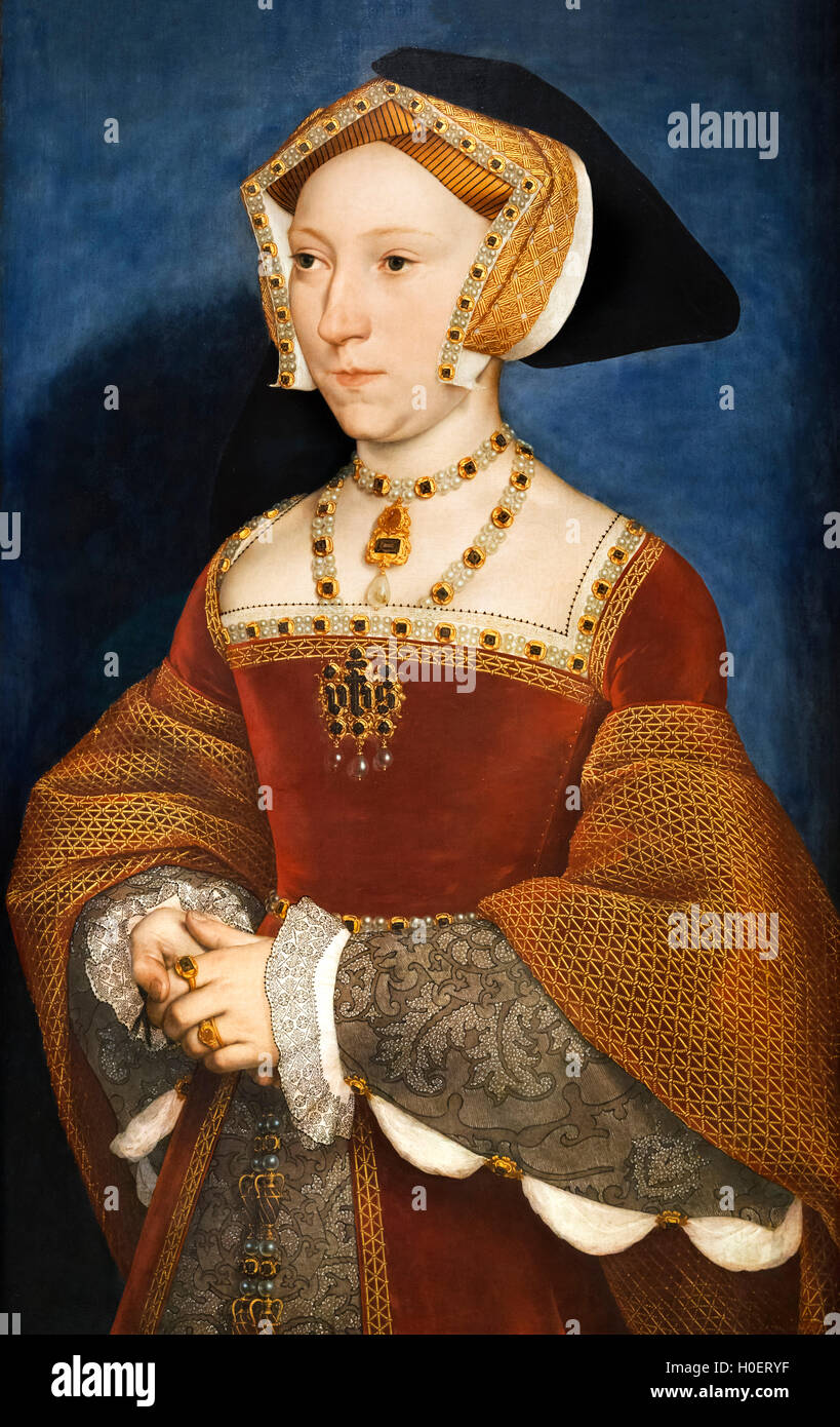 Jane Seymour (1508-1537), third wife of King Henry VIII of England, by Hans Holbein the Younger, c.1536-1537 Stock Photo