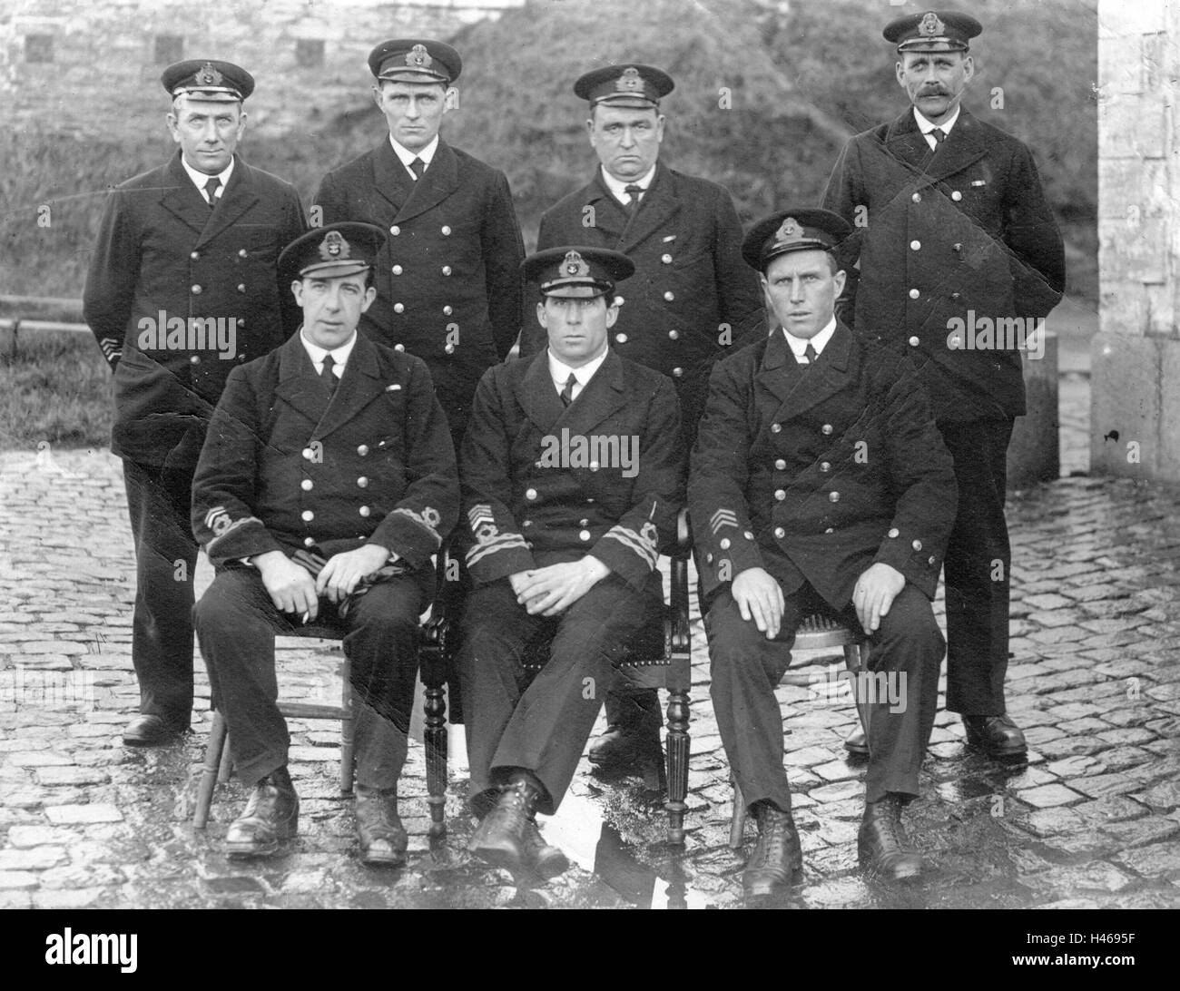 Royal Navy. Officer WW1 Stock Photo