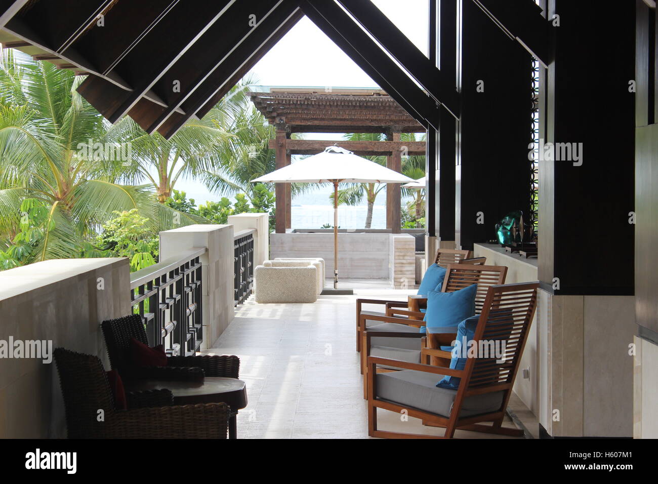 Fairmont hotel lobby in Bali Stock Photo