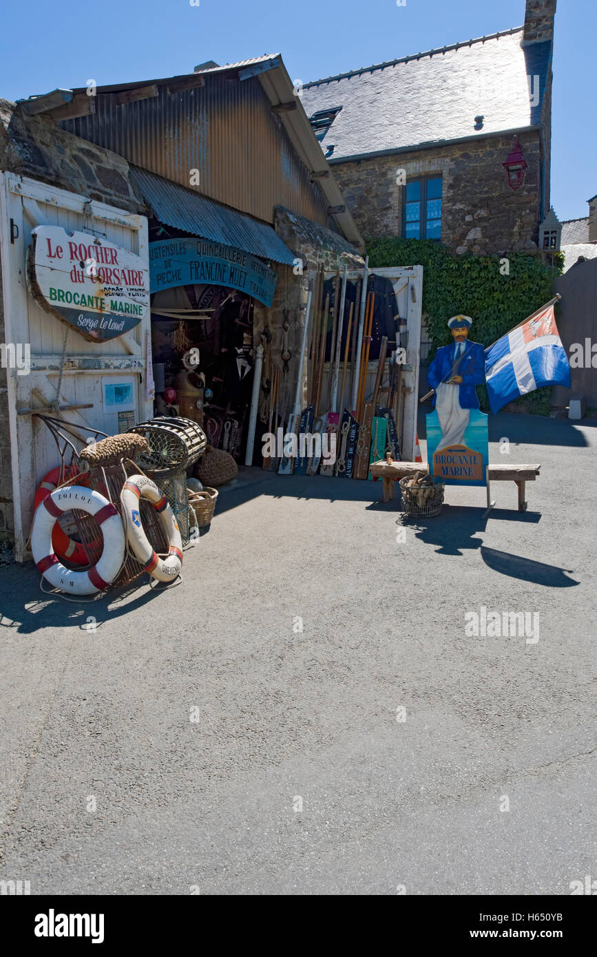 Quaint old fashioned boat chandlery Stock Photo