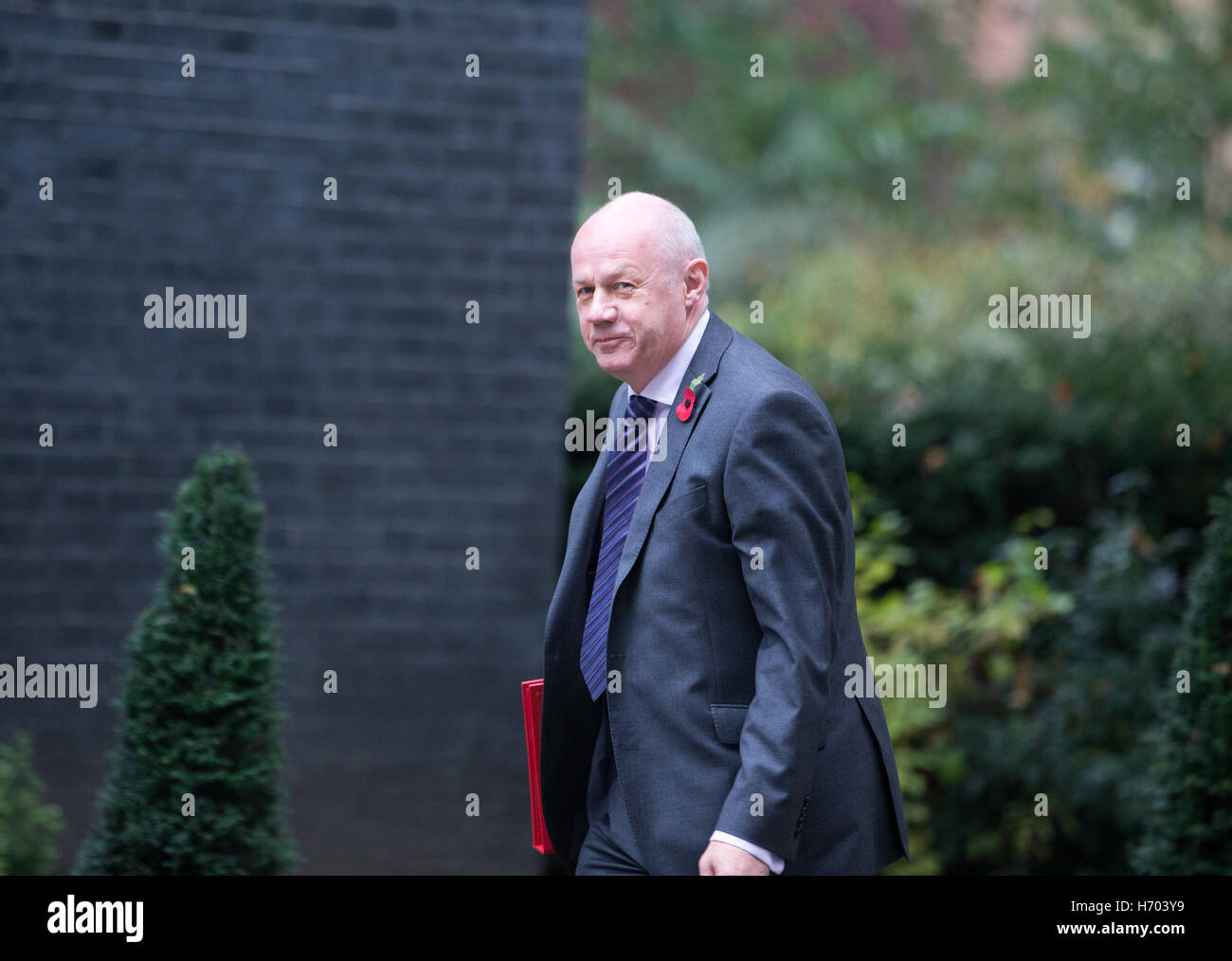 Britain's Work and Pensions Secretary,Damian Green,arrives for a meeting of the Cabinet at 10 Downing Street Stock Photo