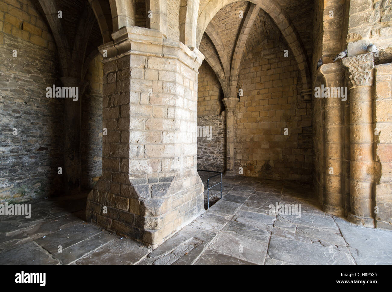 UK, England, Yorkshire, Richmond - The interior of the Richmond Castle, one of North Yorkshire's most popular tourist attraction Stock Photo