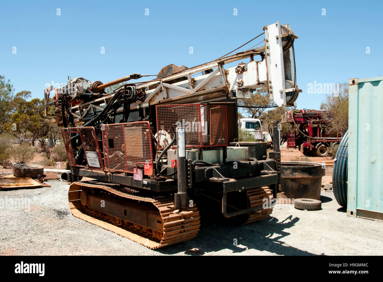 Rotary Air Blast Rig Stock Photo