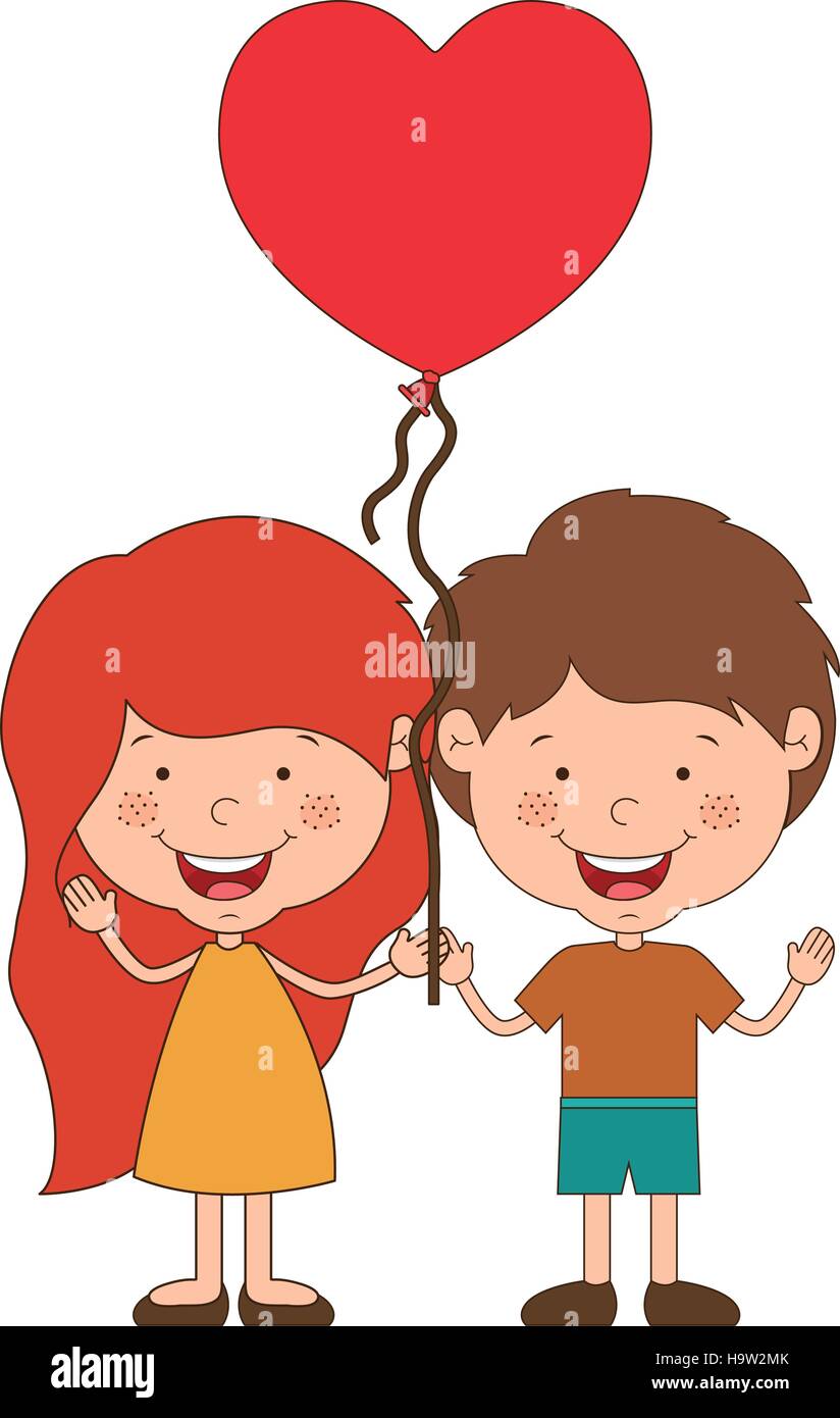 Isolated boy and girl cartoon design Stock Vector