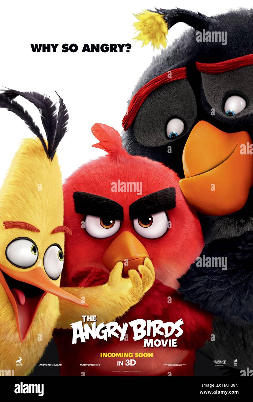 The Angry Birds Movie Year : 2016 USA Director :  Clay Kaytis, Fergal Reilly  Animation Movie poster  (USA) Stock Photo