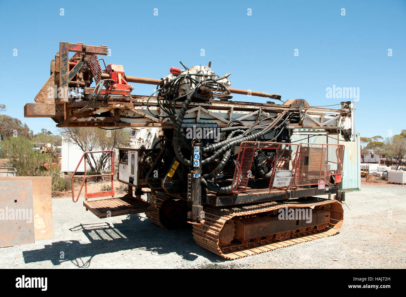 Rotary Air Blast Rig Stock Photo