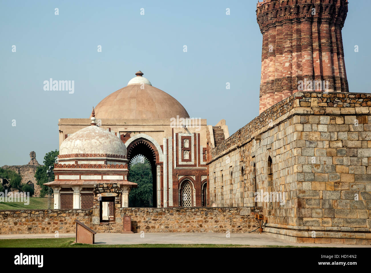 Imam Zamim's Tomb,  Qutub Minar Archaeological site, New Delhi, India Stock Photo