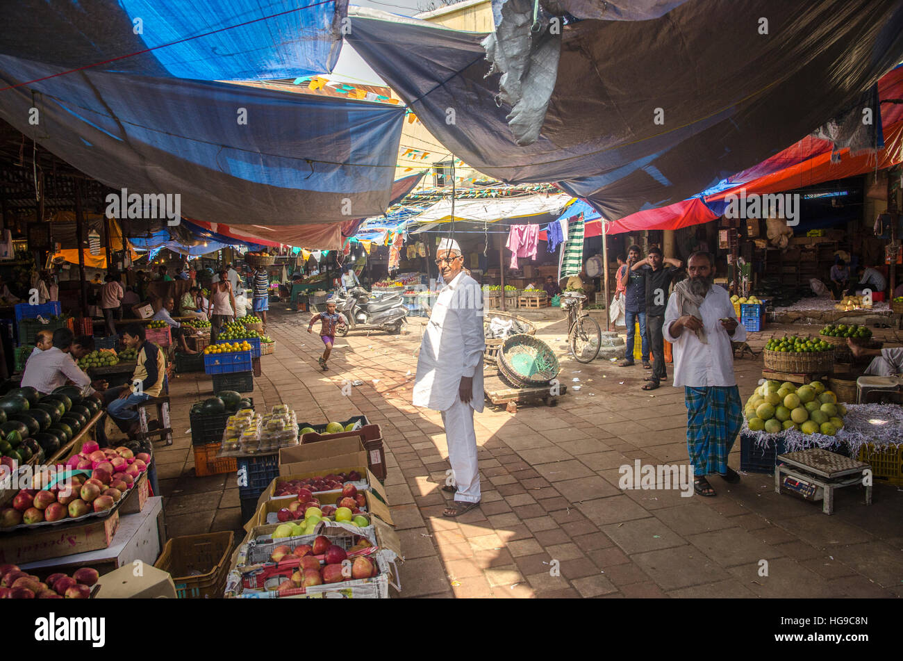 Crawford market, Mumbai, India Stock Photo