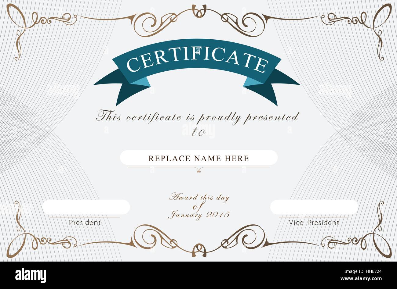 Certificate template hi-res stock photography and images - Alamy