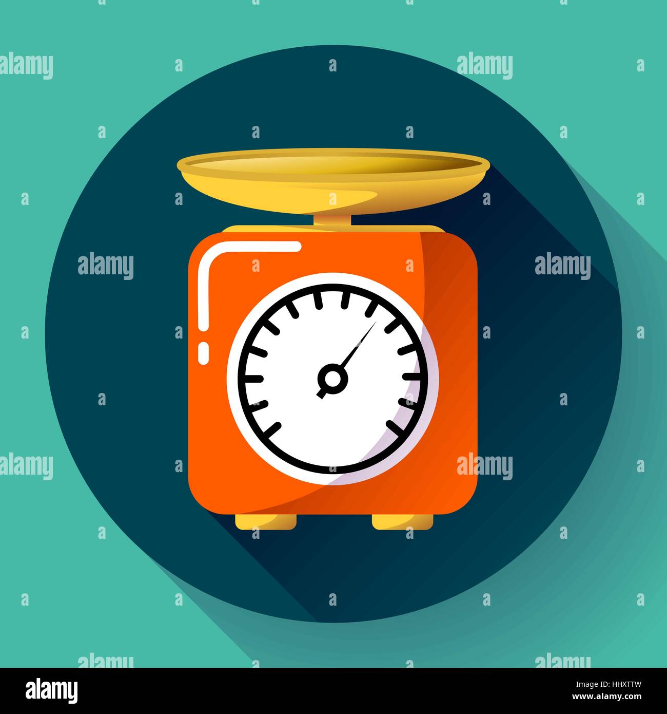 kitchen scales for weighing food flat icon Stock Vector Image & Art - Alamy