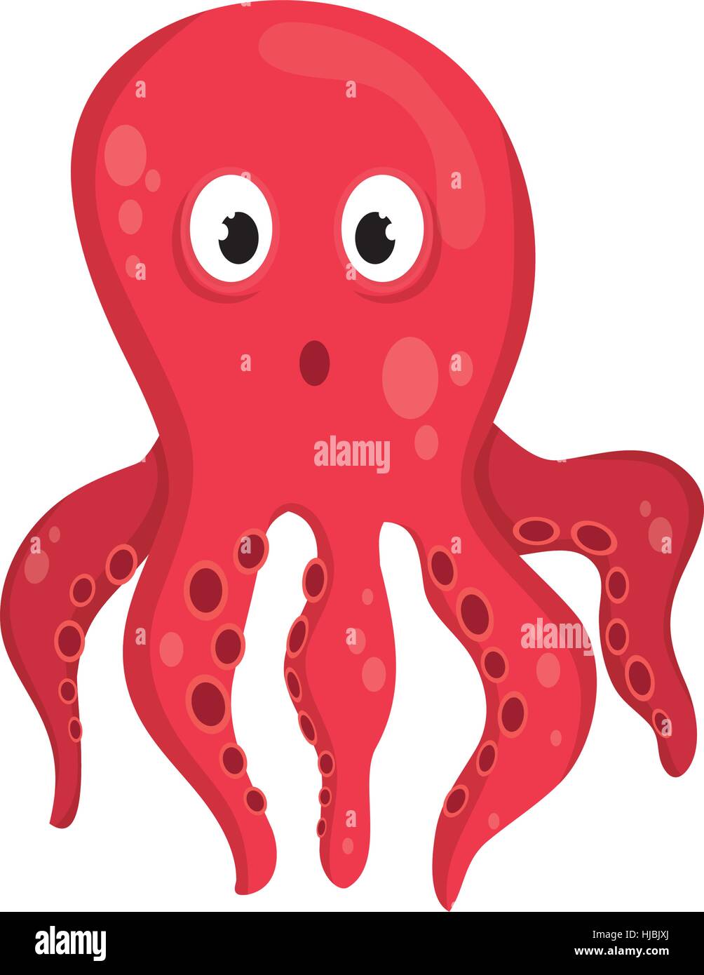 Octopus sea animal Stock Vector