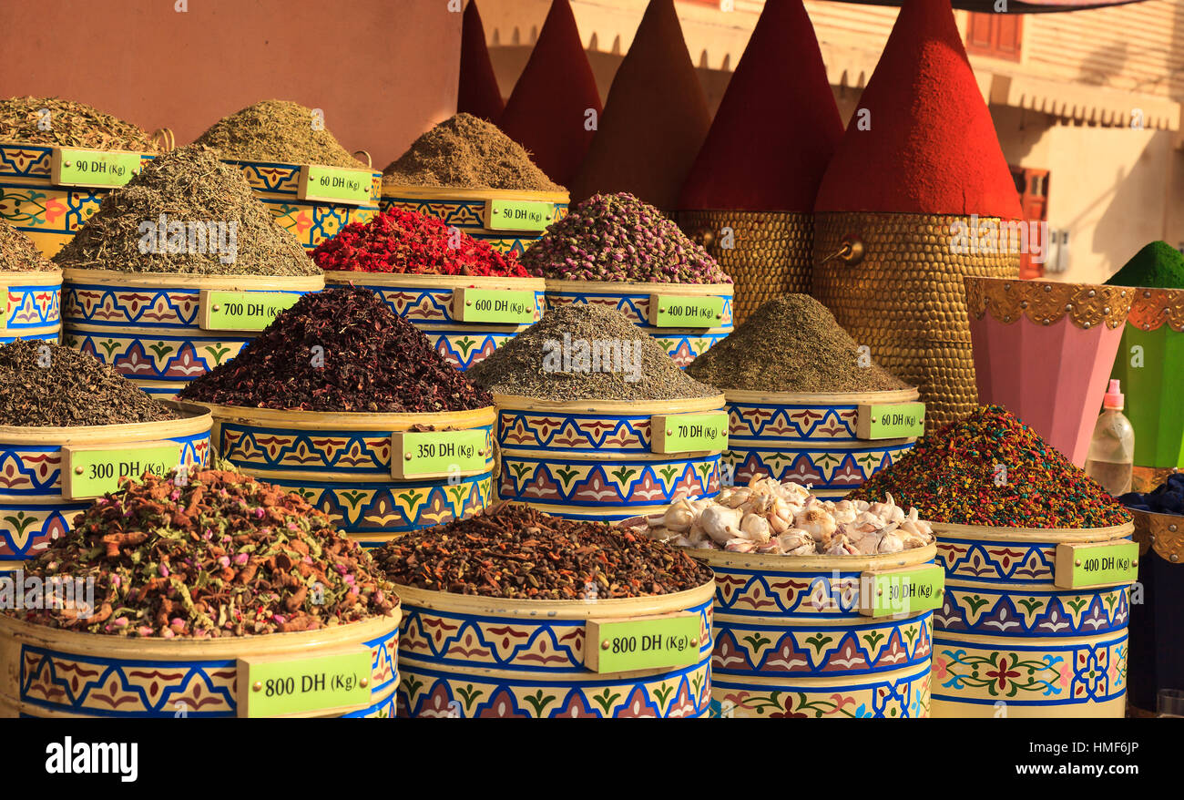 Street market in Morocco Stock Photo