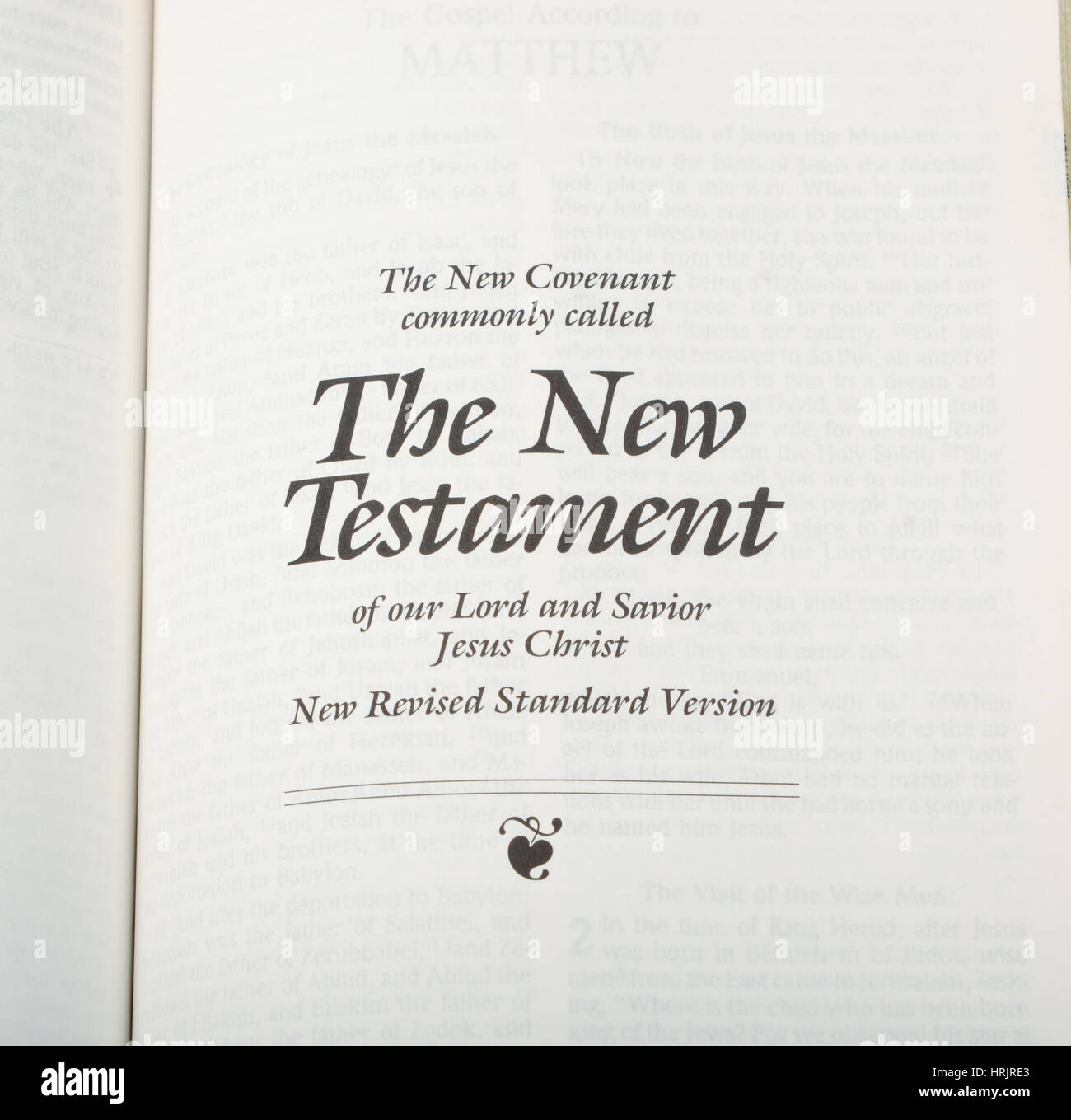 The New Testament Stock Photo