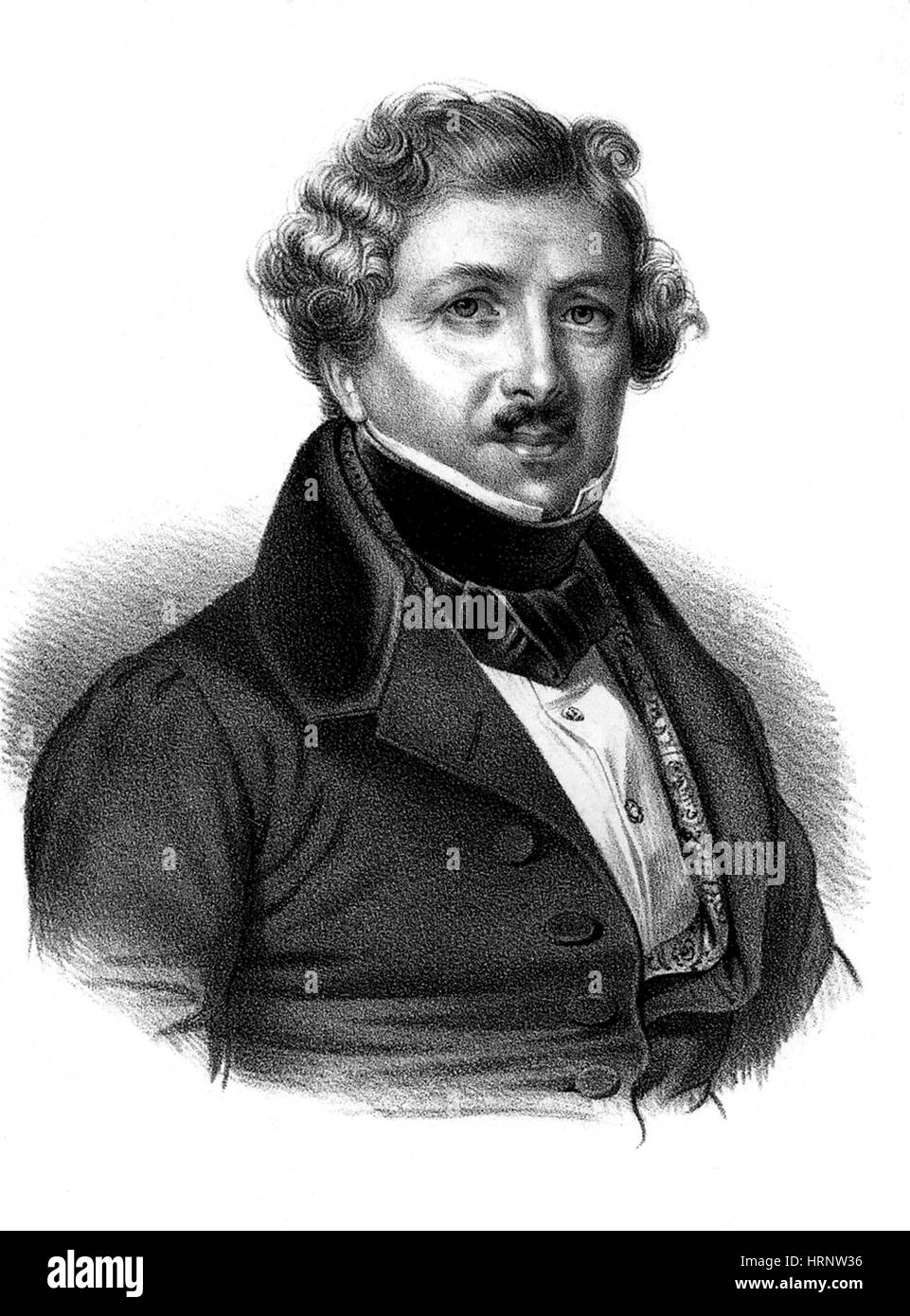 Louis Daguerre, French Inventor Stock Photo