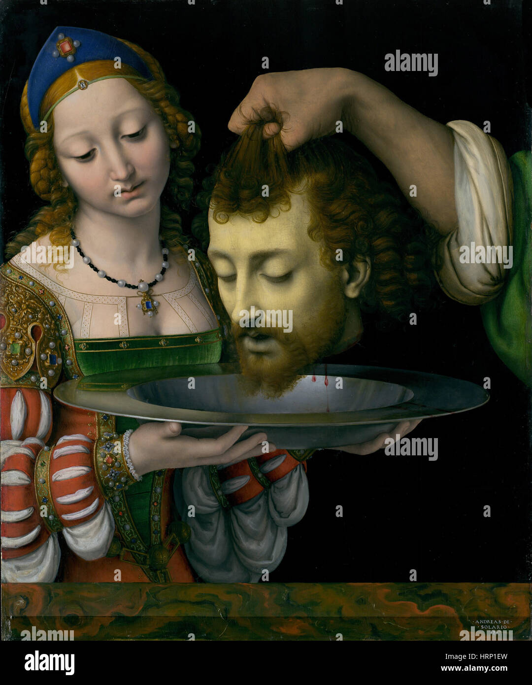 Salome with the Head of Saint John the Baptist Stock Photo