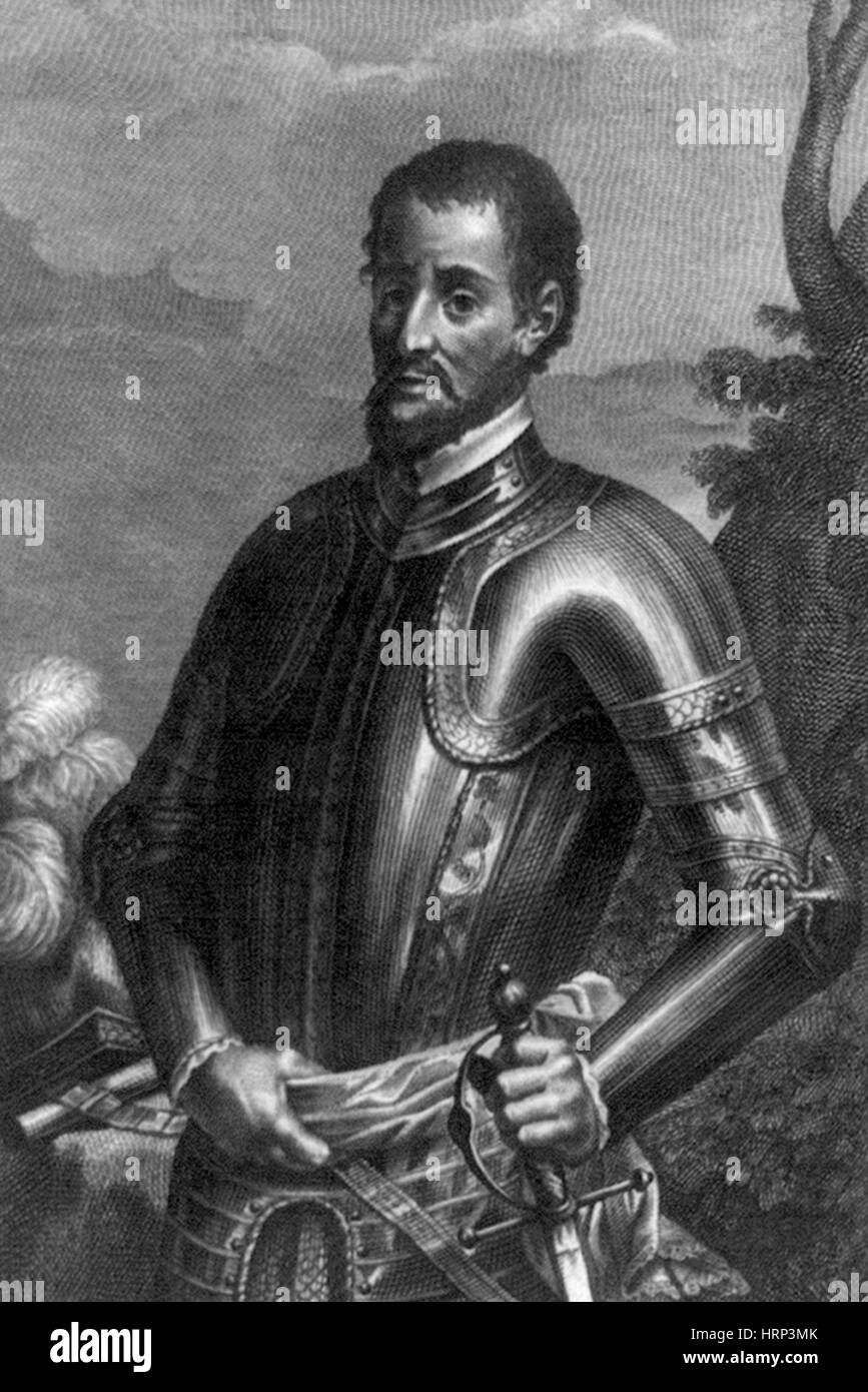 Hernando De Soto, Spanish Conquistador Stock Photo