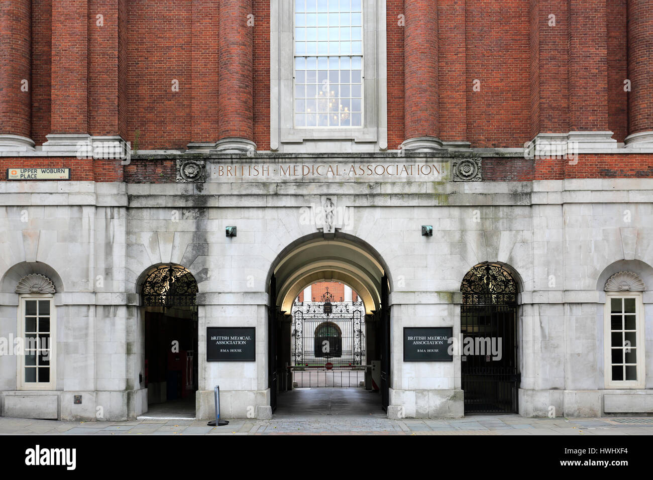 Exterior of the British Medical Association, BMA House, Tavistock Square, London, England, UK Stock Photo