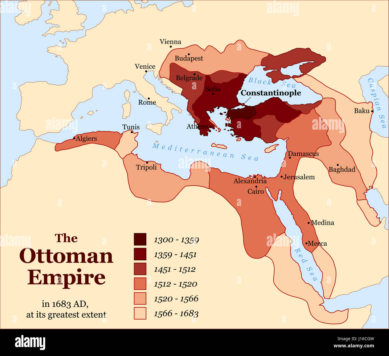 Ottoman empire map hi-res stock photography and images - Alamy