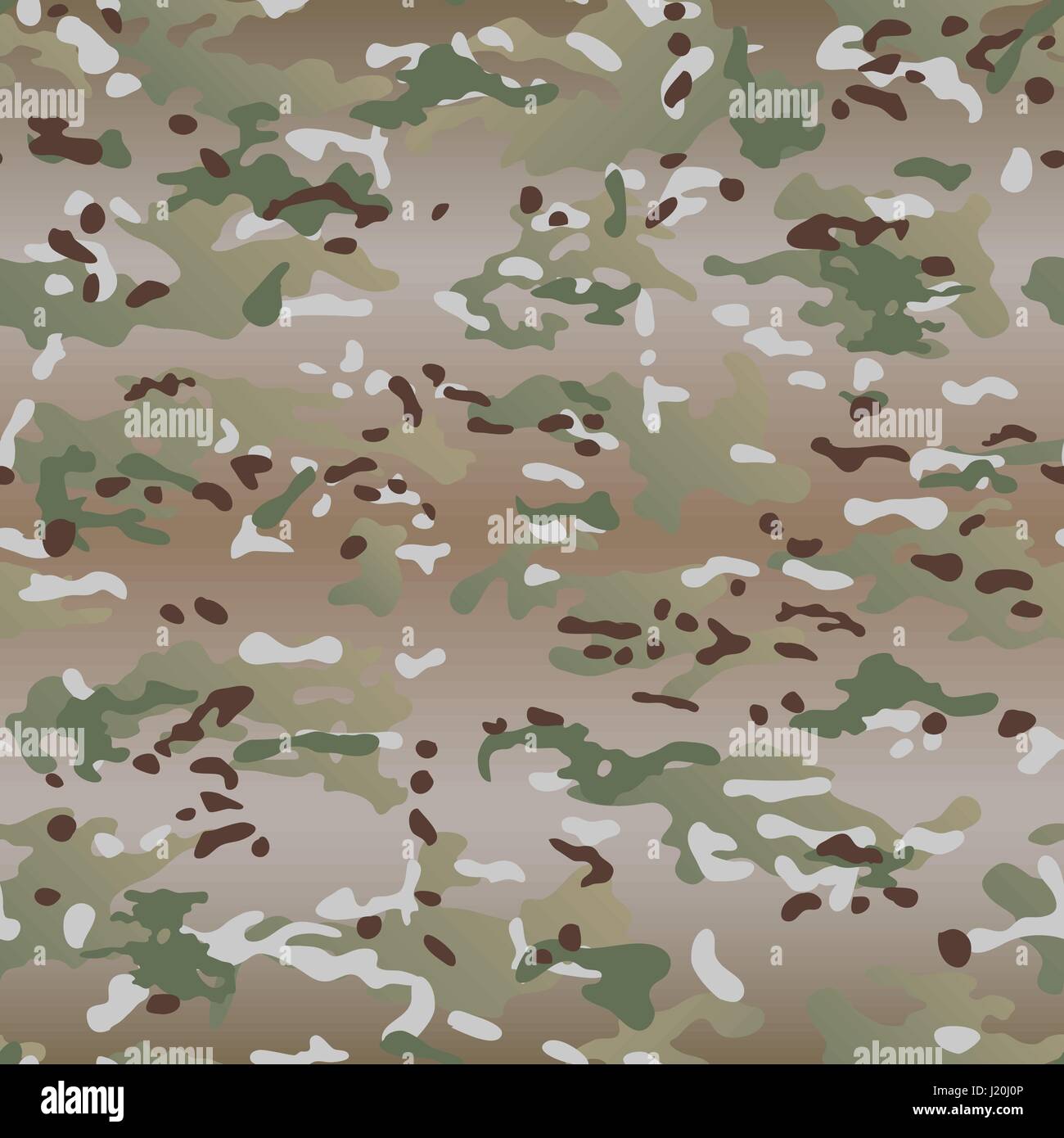 Multicam Camouflage seamless patterns. Military background and texture. Vector Illustration. Stock Vector