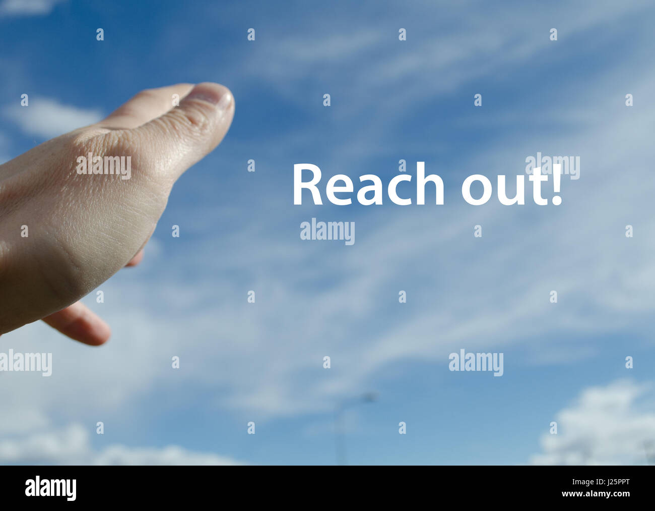 Reach out concept Stock Photo