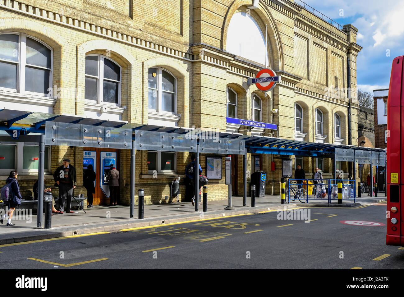 Putney Bridge station Stock Photo