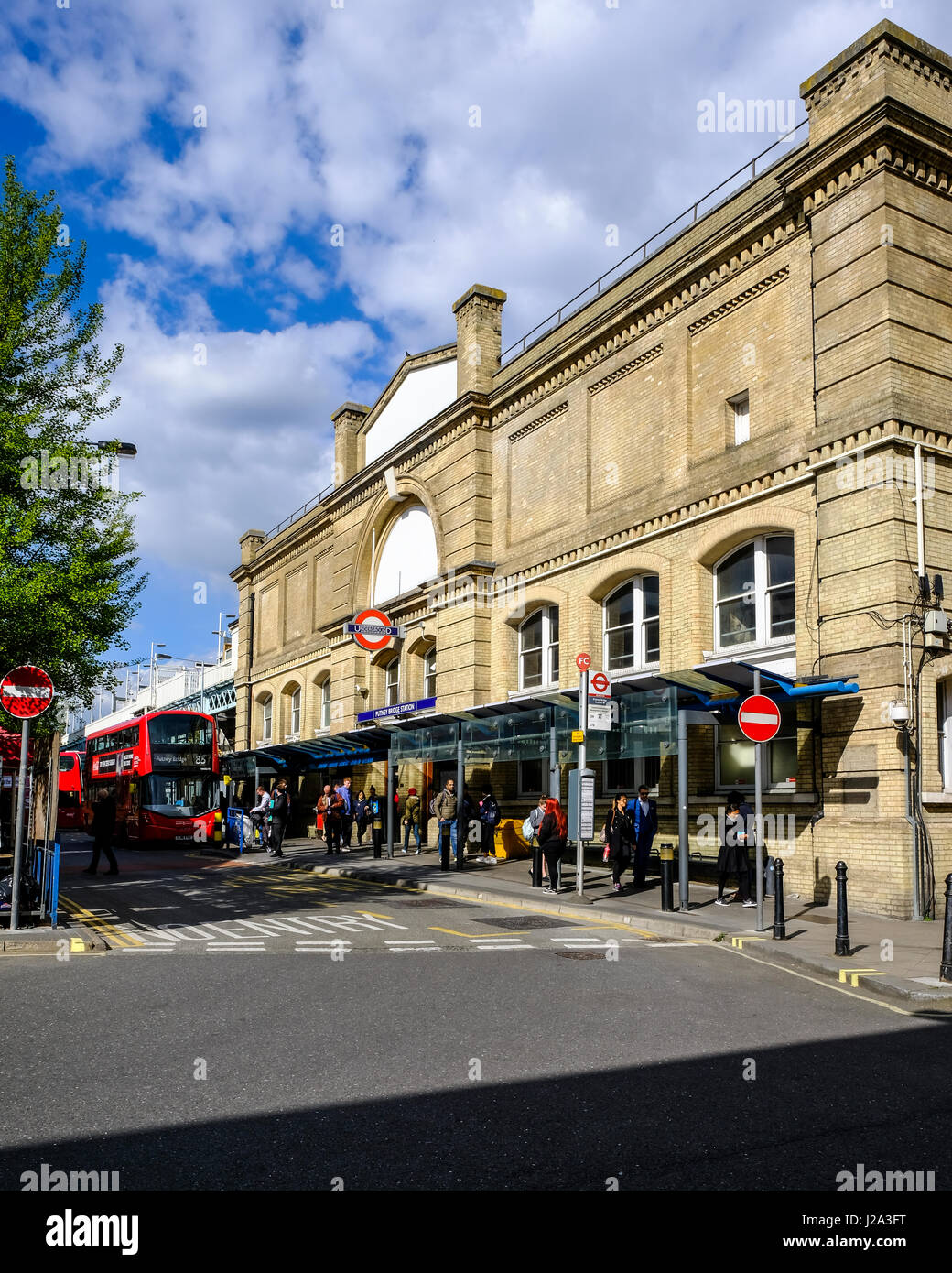 Putney Bridge station Stock Photo