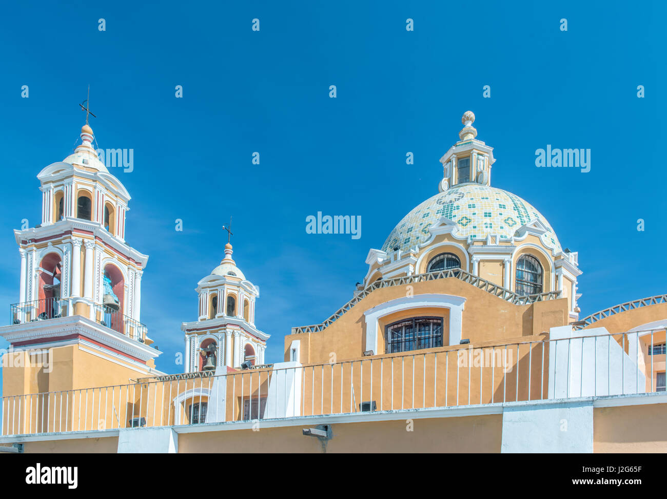 Mexico, Puebla, Cholula, Santuario de Nuestra Senora de los Remedios (Large format sizes available) Stock Photo