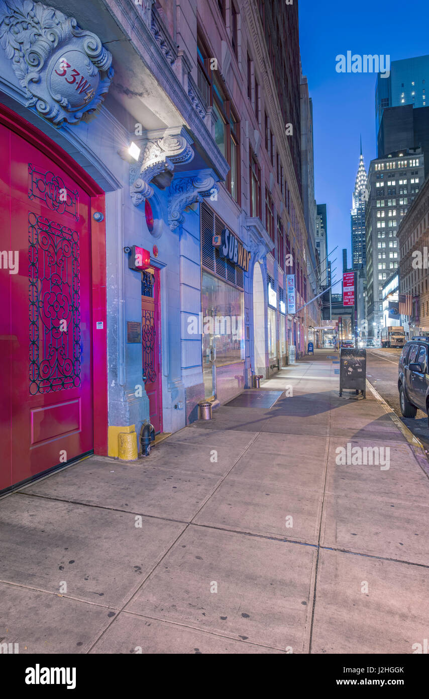 USA, New York, Mid-Town Dawn (Large format sizes available) Stock Photo