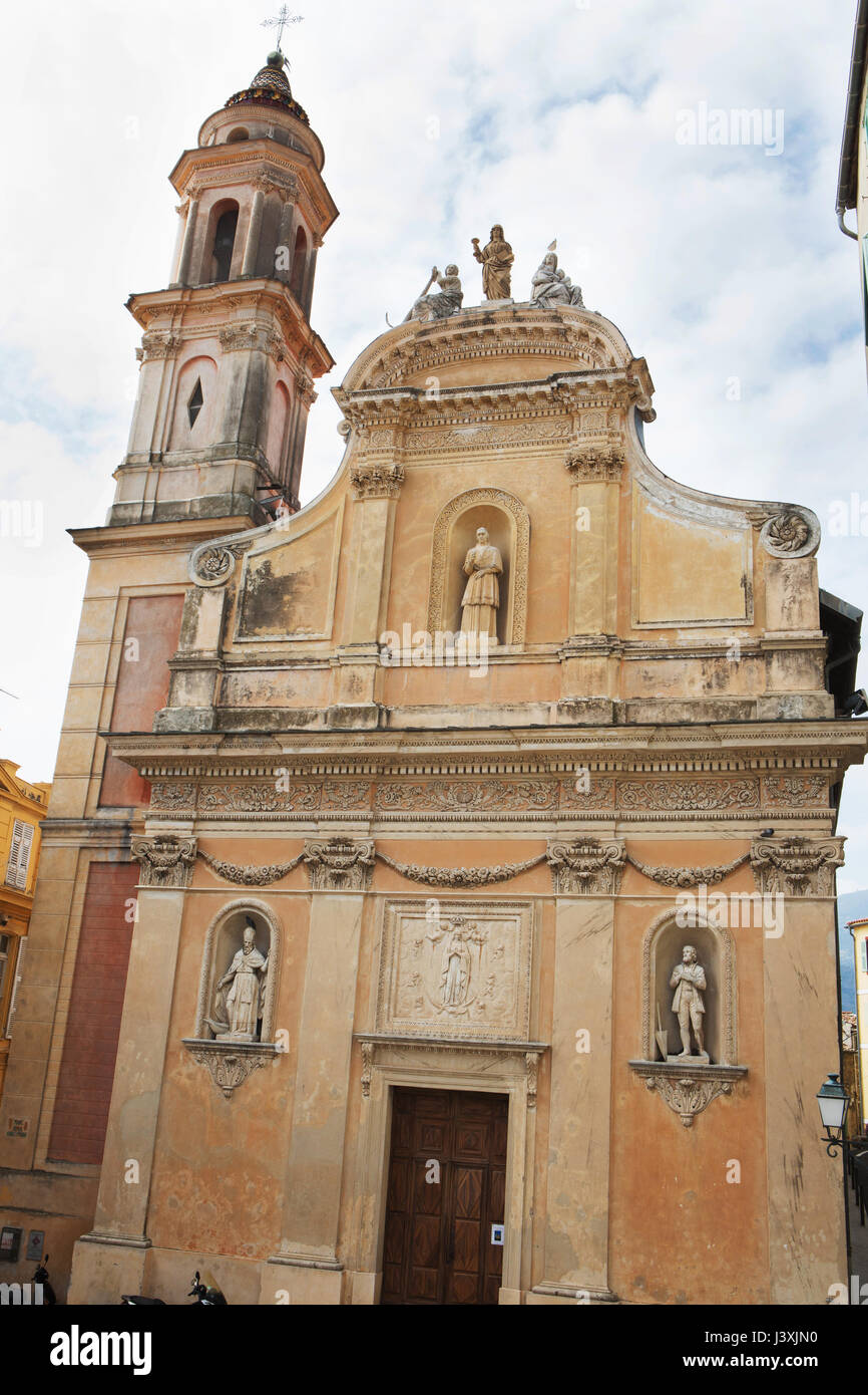 Church, Menton, France Stock Photo