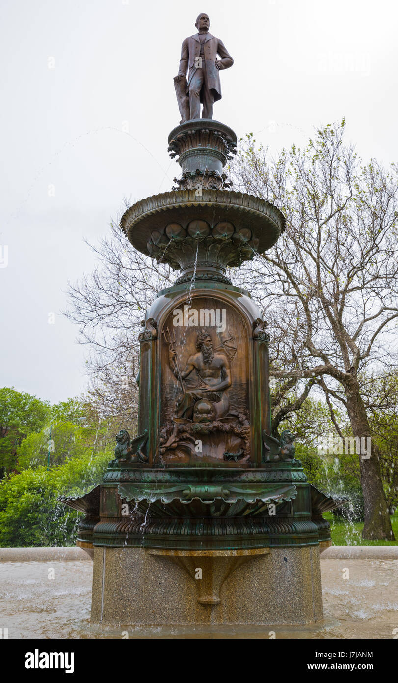 Drexel Fountain, Chicago Stock Photo