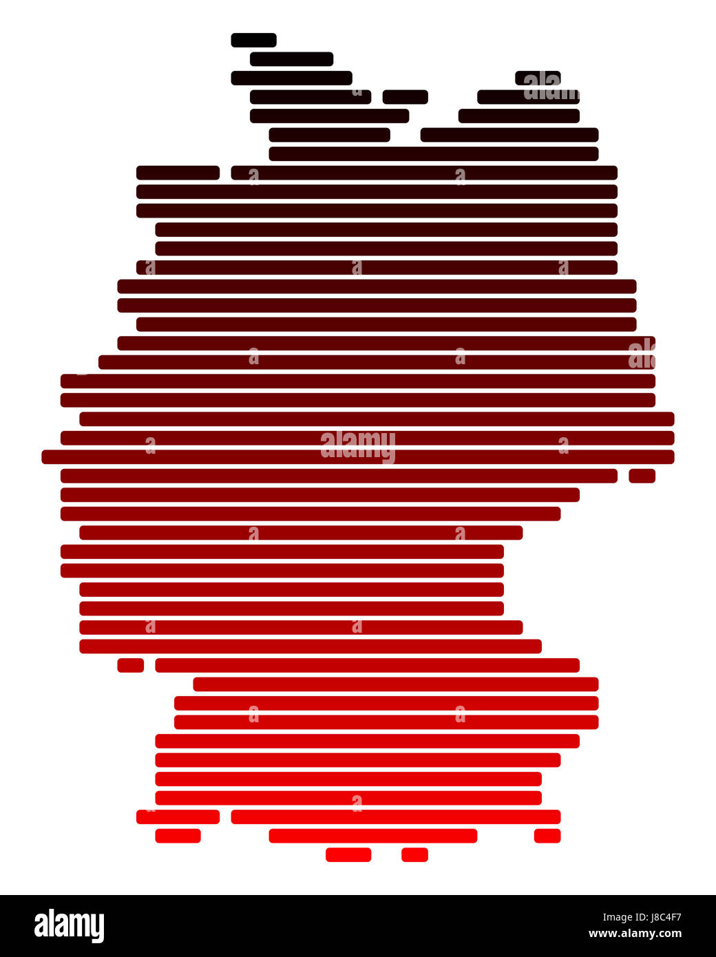 map of germany Stock Photo