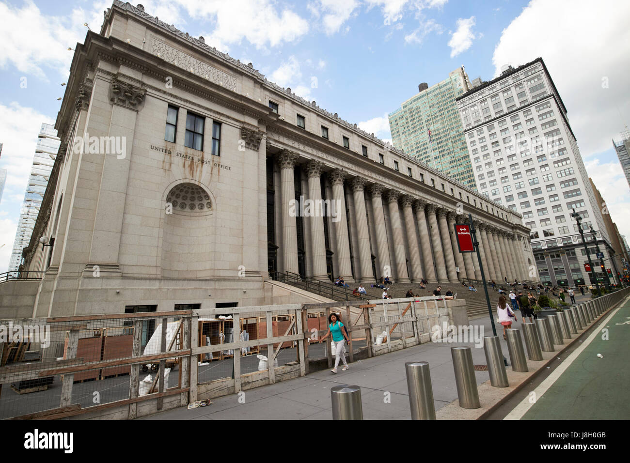 James A. Farley United States Post Office building midtown New York City USA Stock Photo