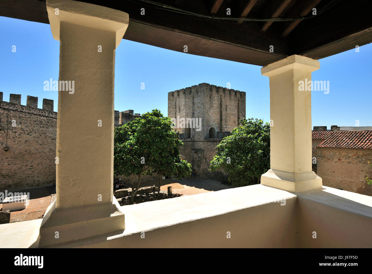 The medieval castle of Elvas, a Unesco World Heritage site. Portugal Stock Photo