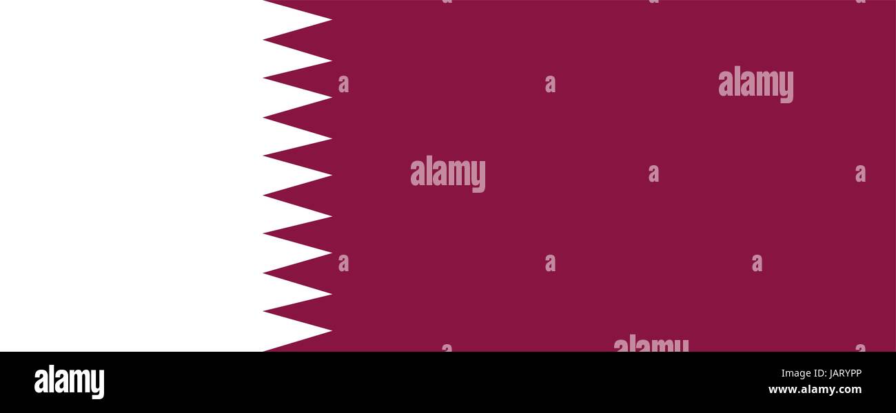 Flag of Qatar Stock Vector