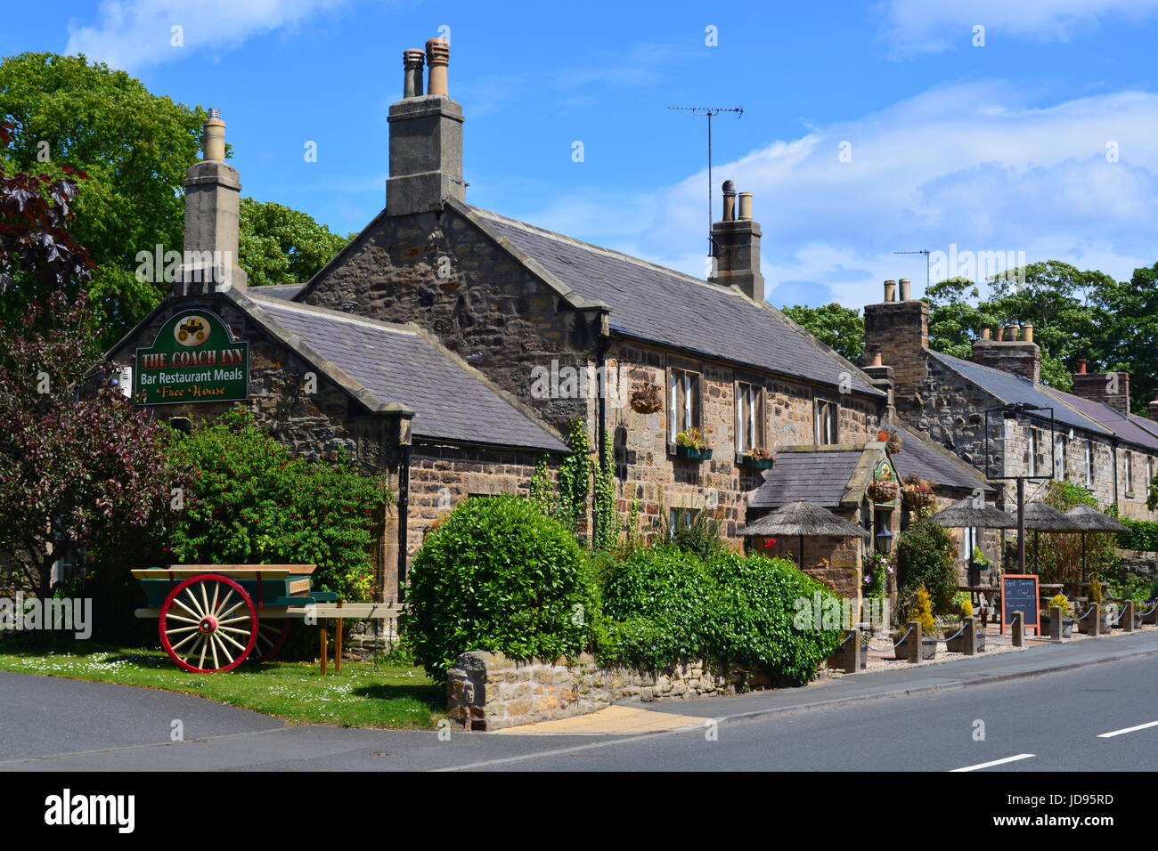 The Coach Inn at Lesbury,Northumberland Stock Photo