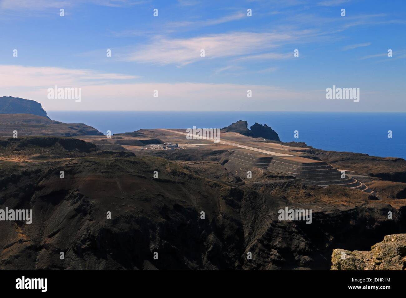 Saint Helena Runway Stock Photo