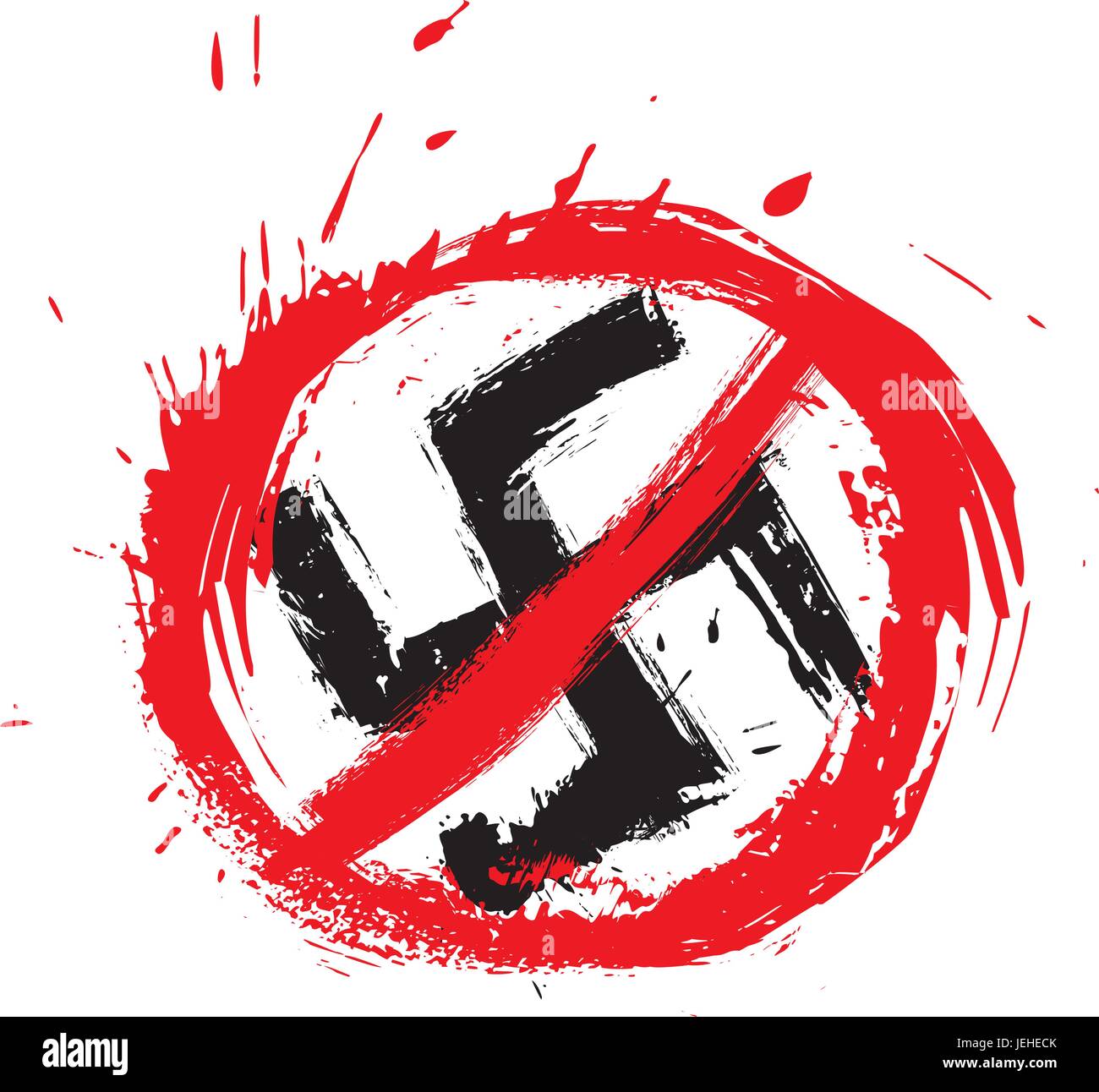 No nazi symbol Stock Vector