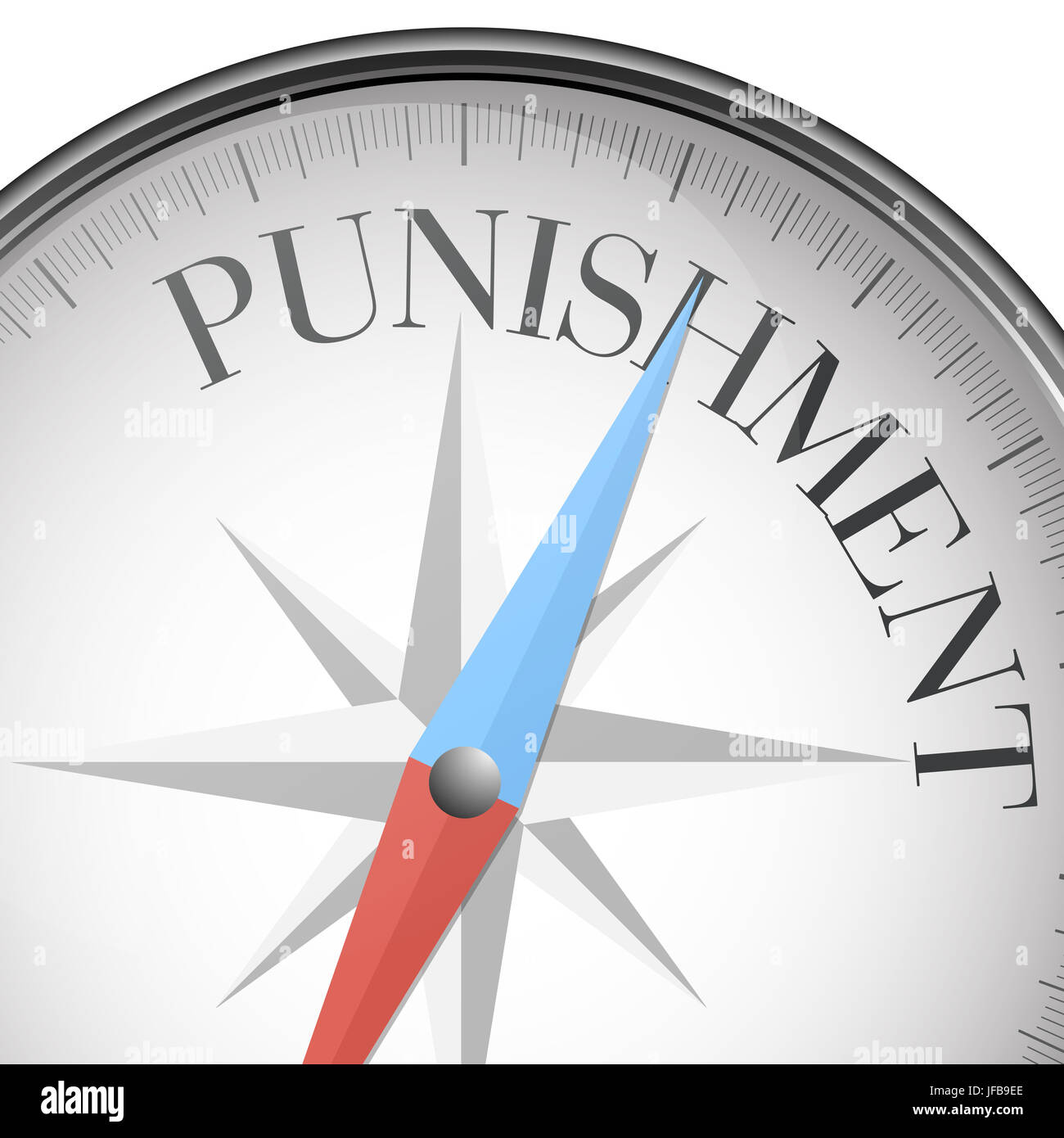 compass concept Punishment Stock Photo