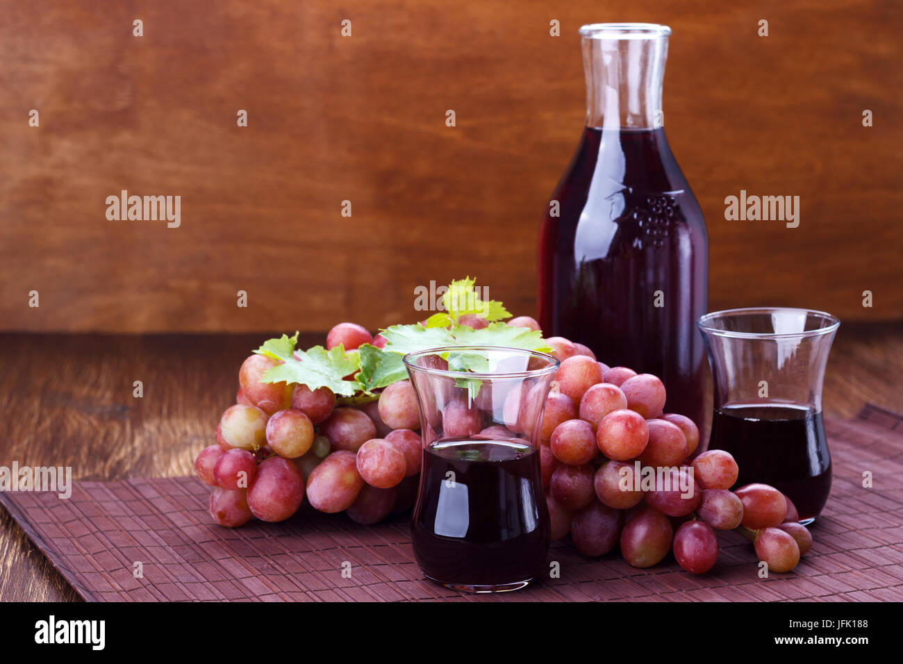 Homemade grape juice Stock Photo