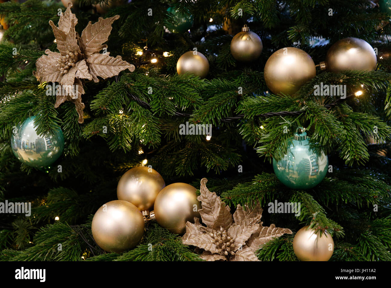 Christmas tree. United kingdom. Stock Photo