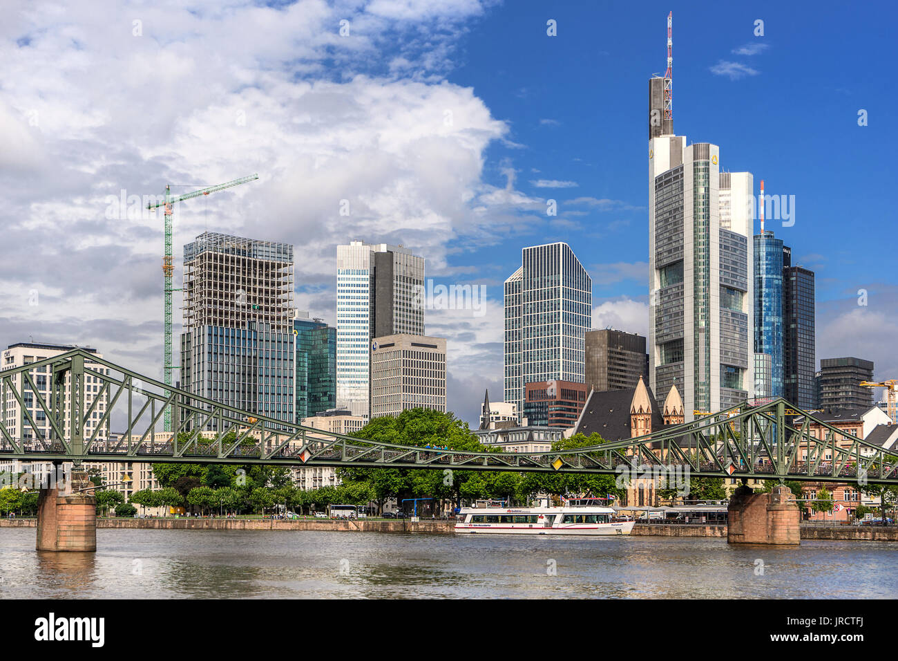 CBD of Frankfurt Am Main Stock Photo