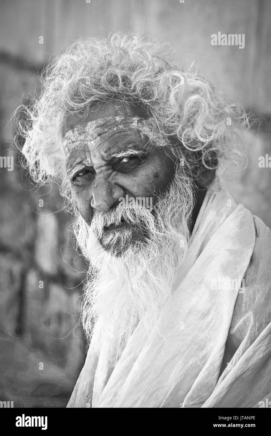 Old Poor Man Stock Photo