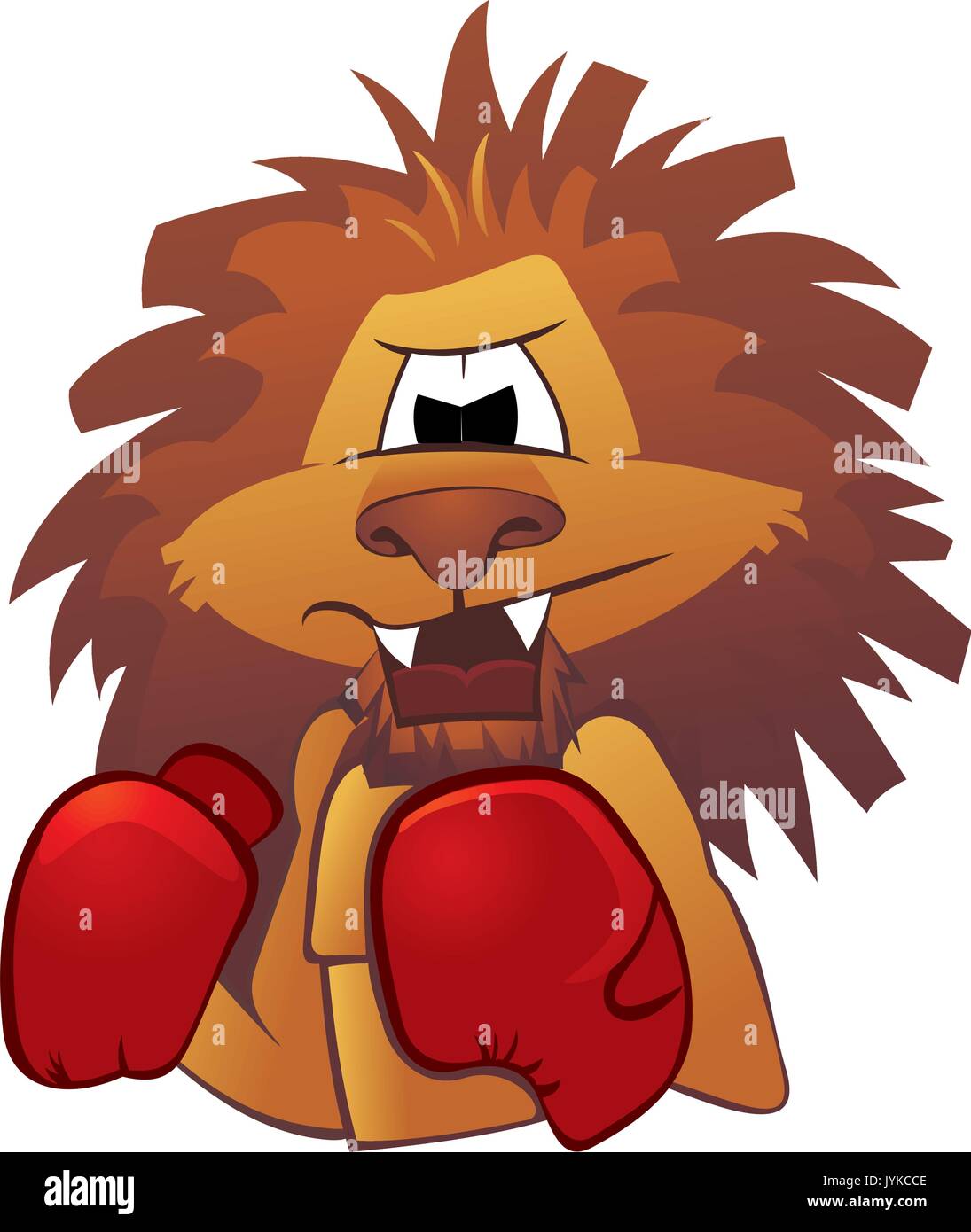 Lion boxer Stock Vector