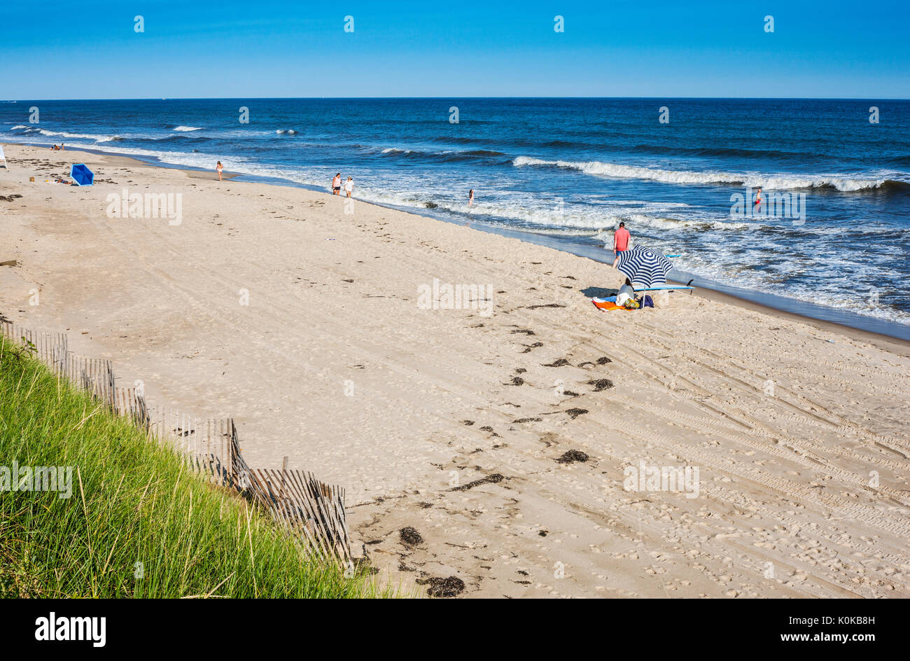 Montauk beach, Long Island Stock Photo