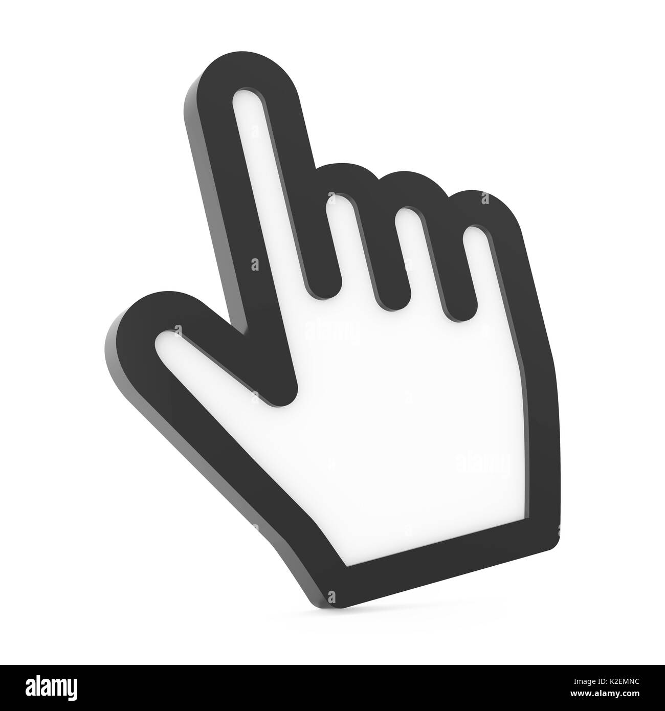 Hand Cursor Isolated Stock Photo