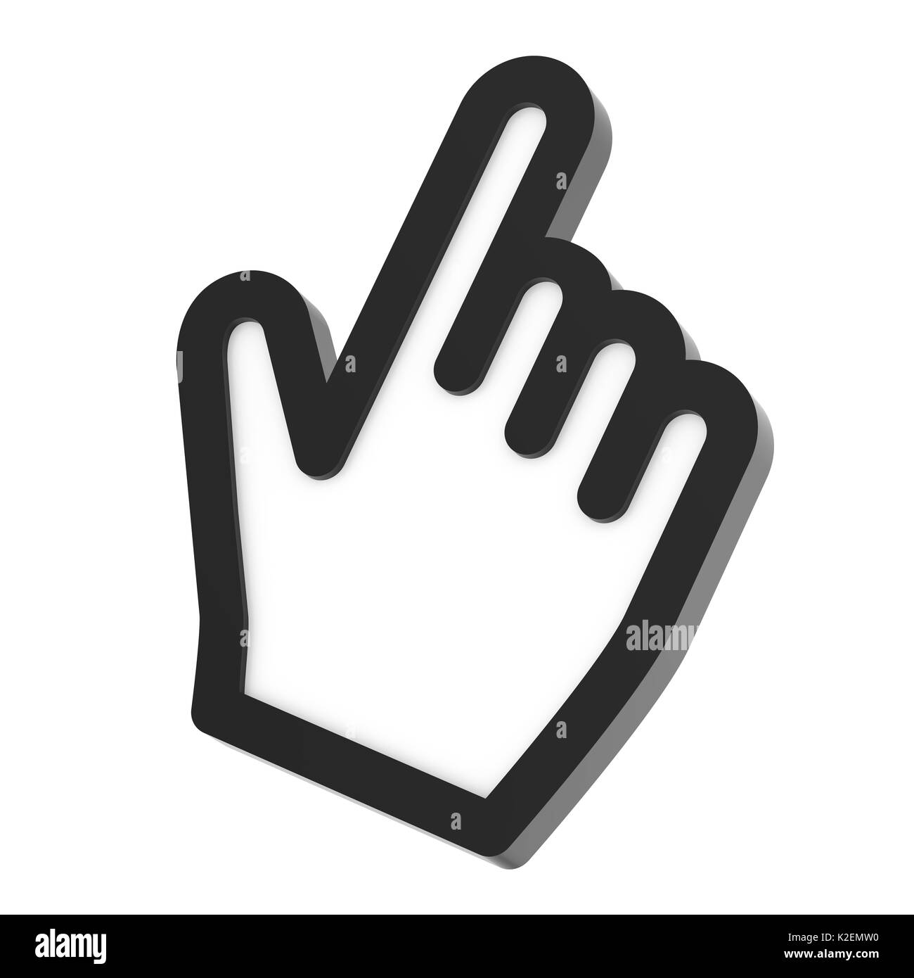 Hand Cursor Isolated Stock Photo